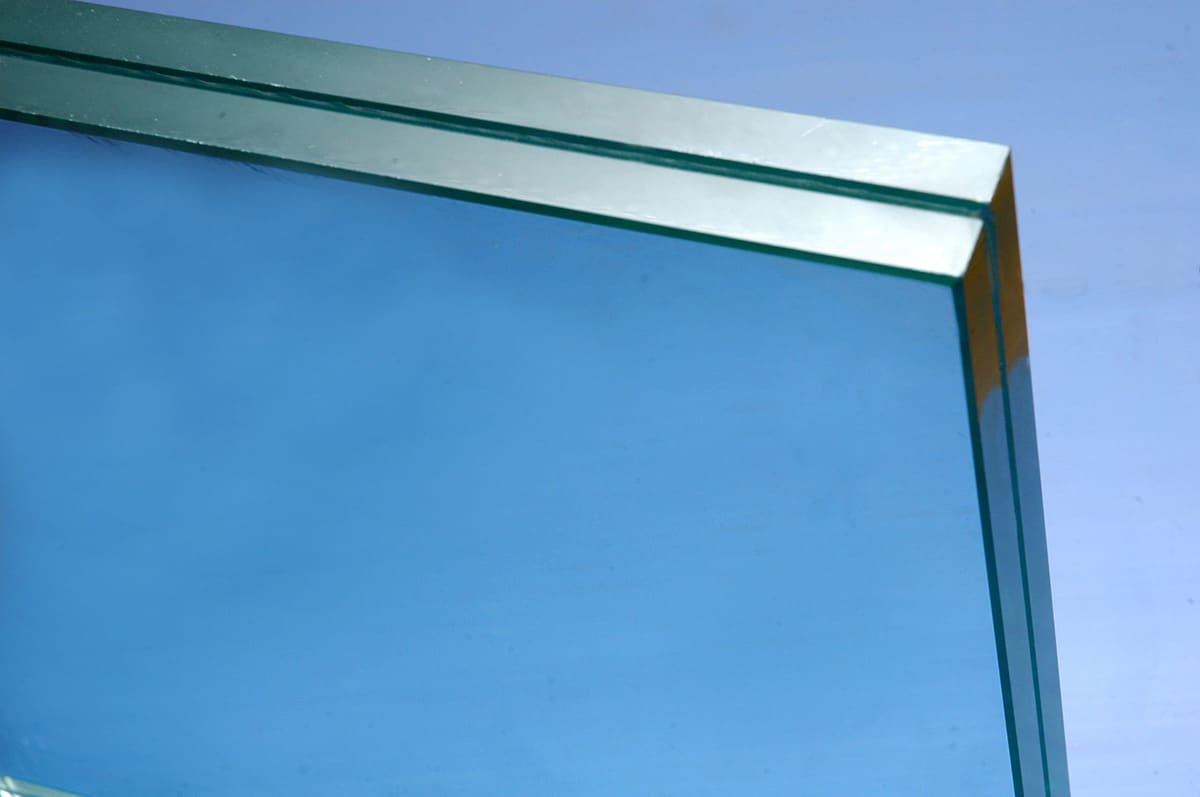 Laminated glass 2 bronze reflective glass window